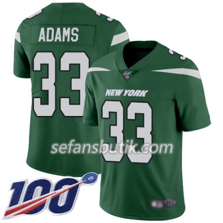 New York Jets Tröjor Jamal Adams 33 Nike Grön 100th - Herr New York Jets Tröjor Jamal Adams 33 Nike Grön 100th - Herr